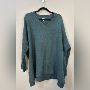 dip Women's V-Neck Sweater - Teal